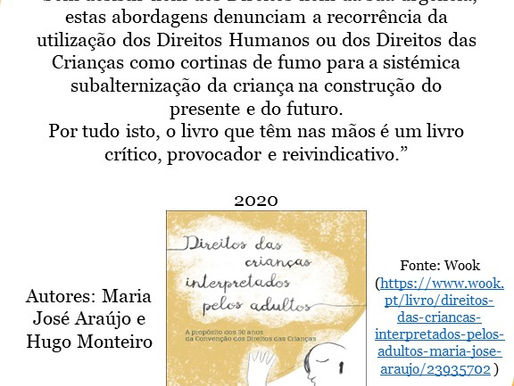 Direitos das crianças interpretados por adultos - Maria José Araújo e Hugo Monteiro
