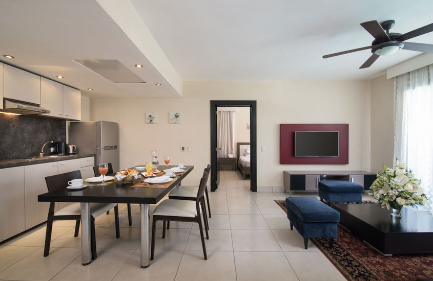 Royal Suites living and dining areas