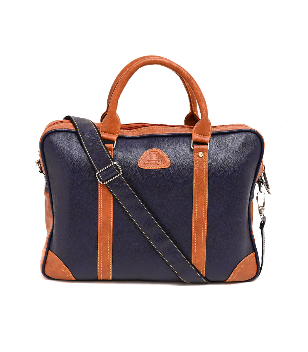 Swiss Military Premium Leatherette Laptop Messenger Sling Bag CI-PLB-5