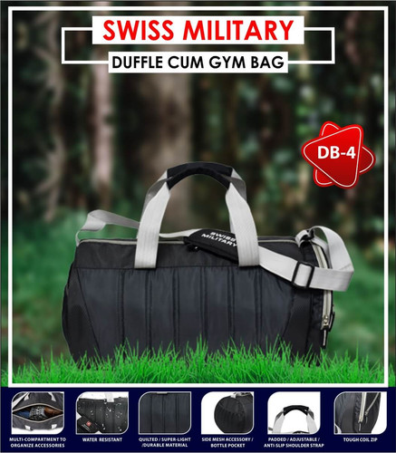 Swiss Military Duffle Cum Gym Bag CI-DB-4