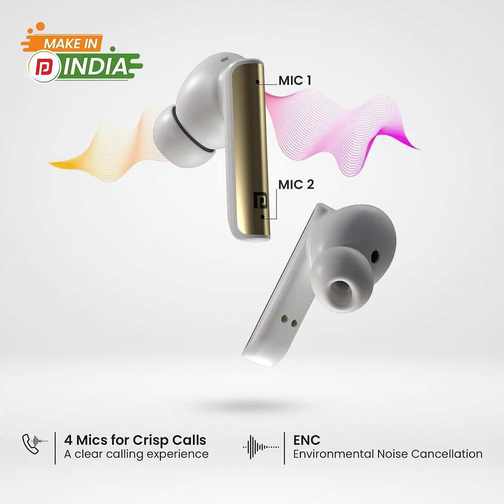 Miniaturbild: Portronics Harmonics Twins S7 True Wireless in Ear Earbuds with Quad Mic