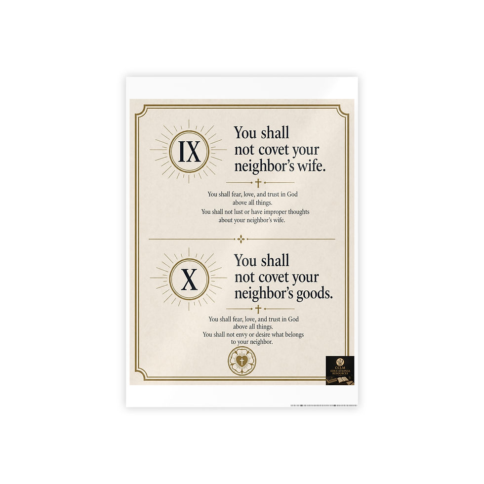 Thumbnail: Gloss Poster — The Ten Commandments IX & X Wall Art (You Shall Not Covet)