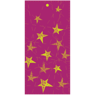 Thumbnail: Small Crystalline Star Hand-Printed Paper - Lime
