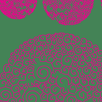 Thumbnail: Contemporary Bauble Hand-Printed Paper - Red