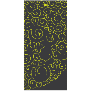 Thumbnail: Contemporary Bauble Hand-Printed Tags - Lime
