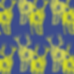 Thumbnail: Parade of Reindeers Hand-Printed Paper - Lime
