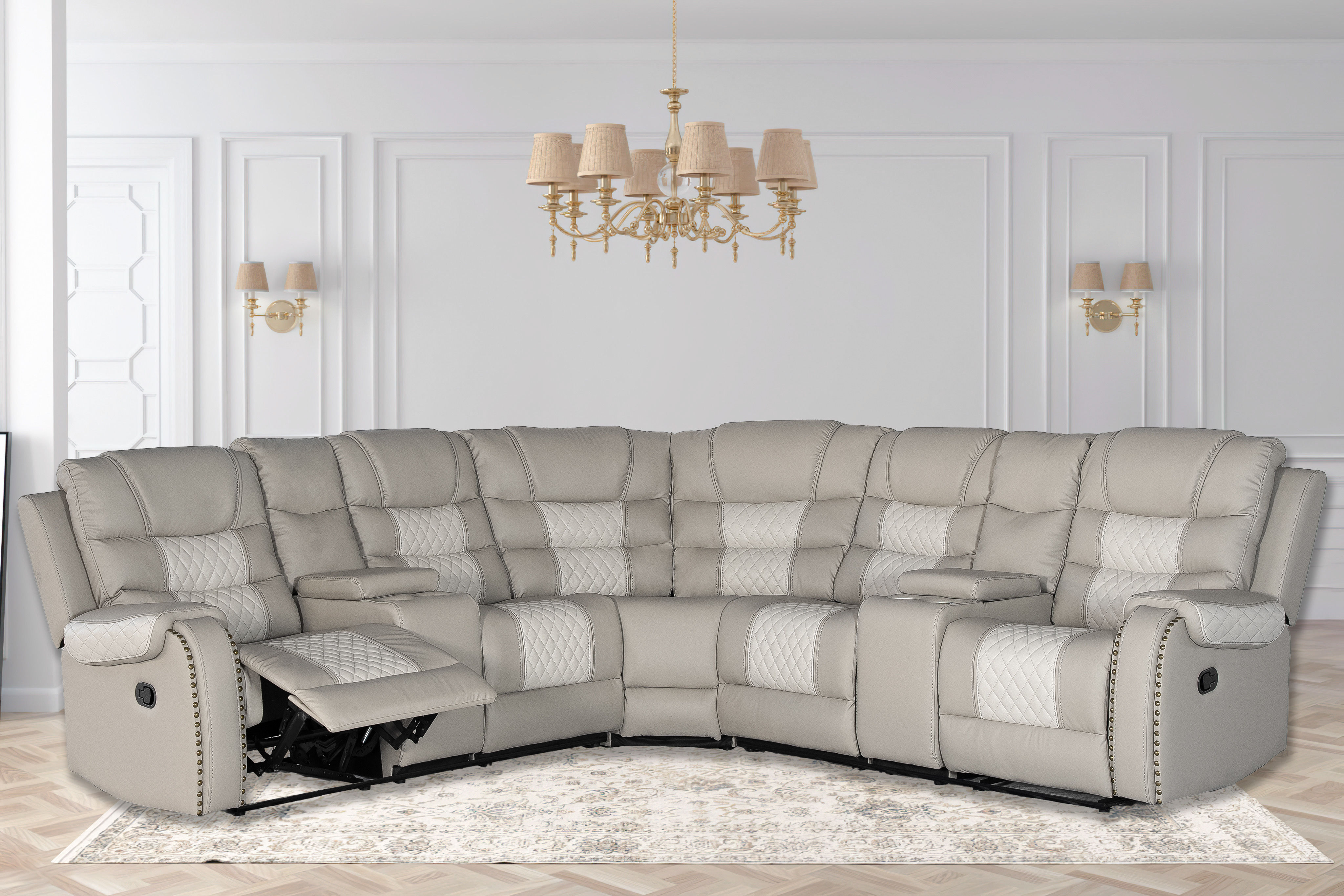Sarasota Gray 4-Pc Sectional