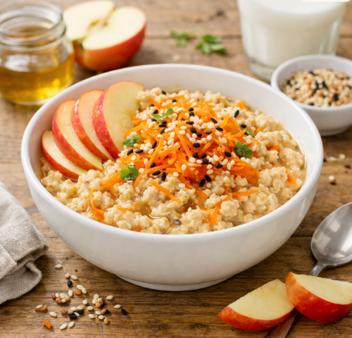 Fusion-Apfel-Hafer-Porridge: