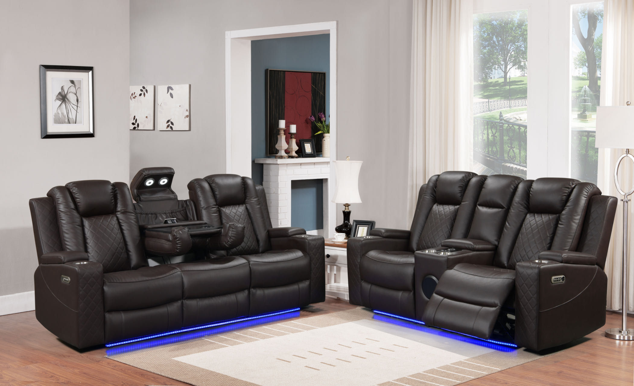 Dearborn Brown Sofa & Loveseat