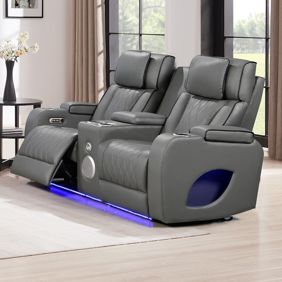 Thumbnail: Hialeah Gray Sofa Set