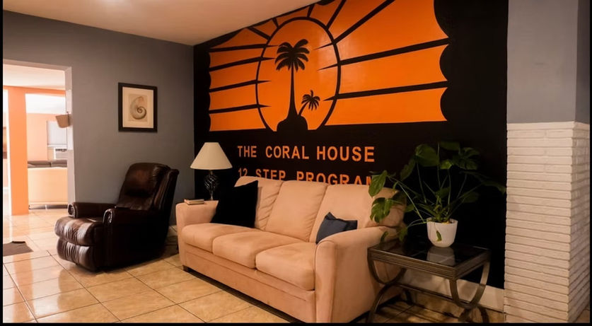 Coral sober living reception