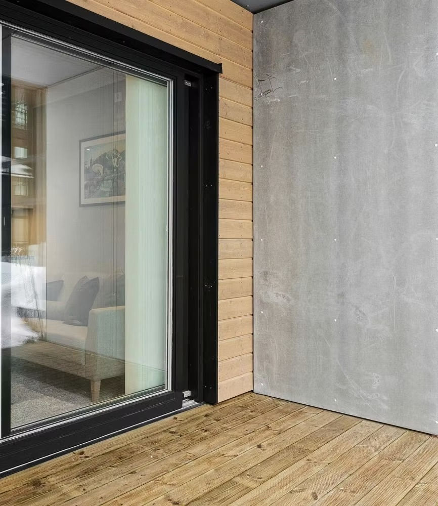 Ein großflächiges Terrassenfenster