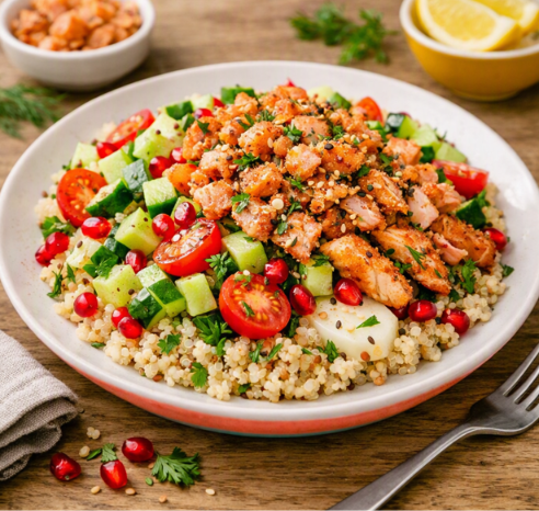 Quinoa-Salat mit Gurke
