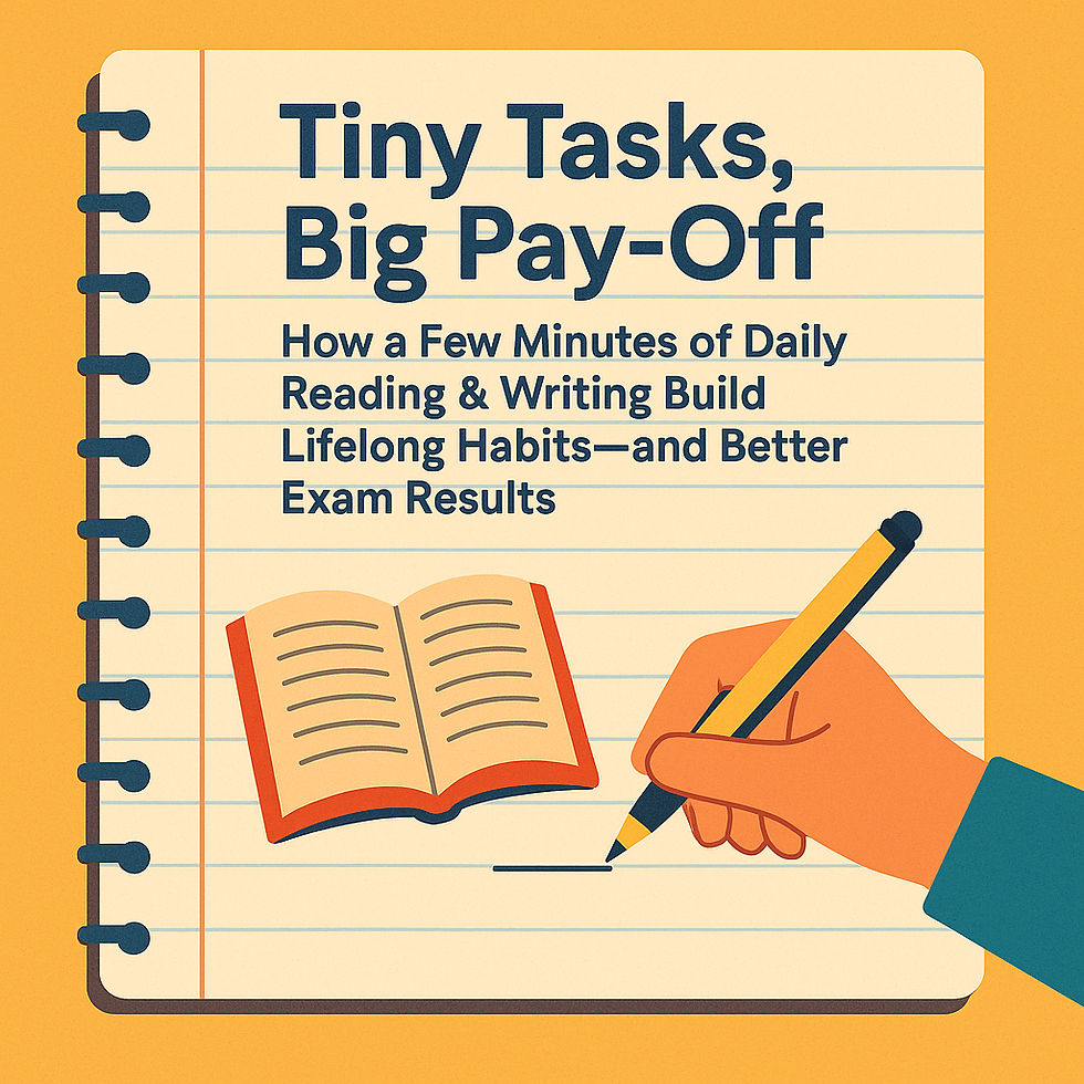 How a Few Minutes of Daily Reading & Writing Build Lifelong Habits