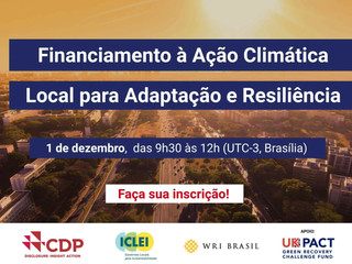 A ANAMMA estará presente no maior evento sobre financiamento de ações climáticas do Brasil.