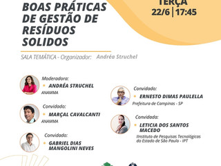 ♻️ É hoje, dia 22 de junho, às 17h45