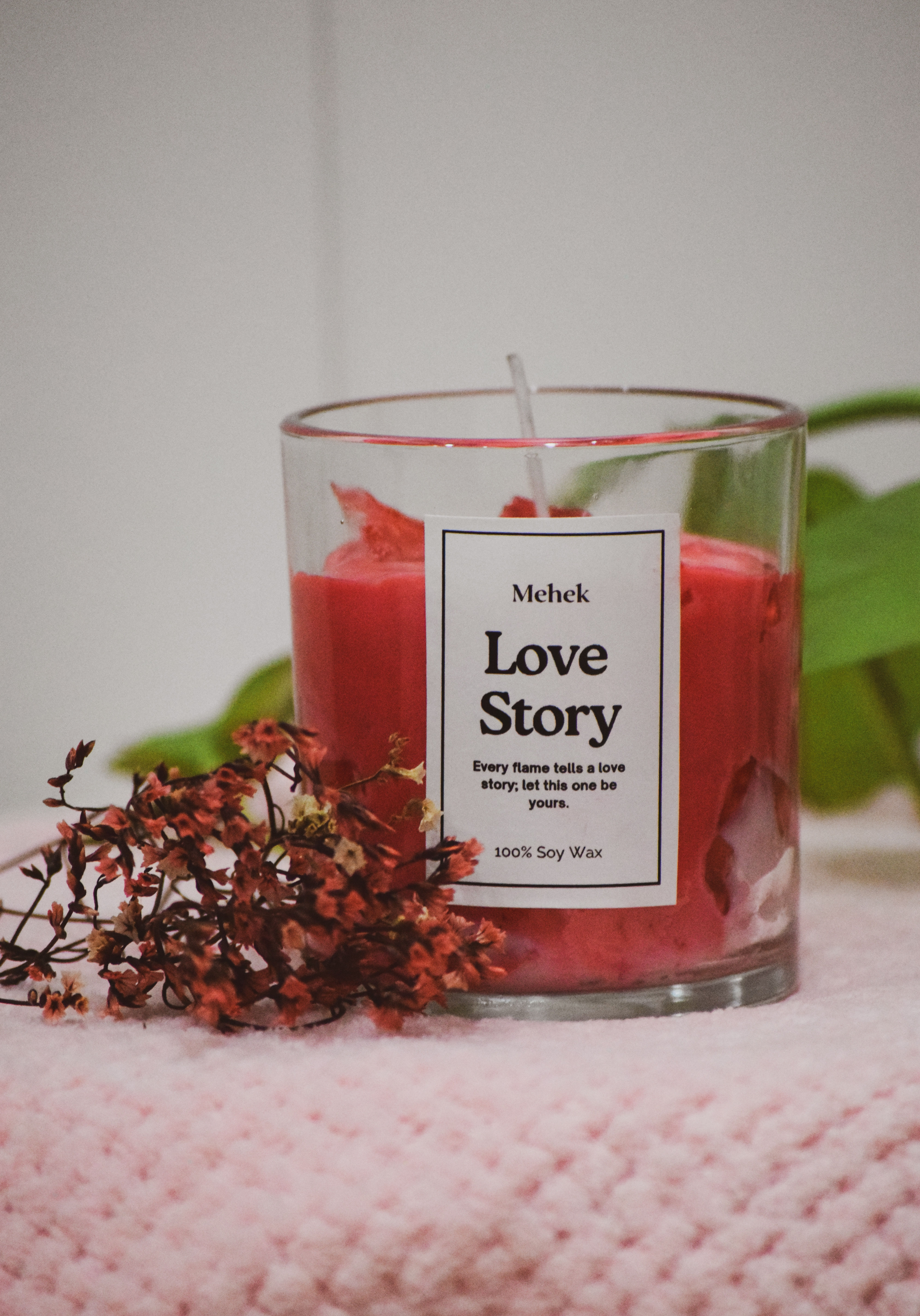 Love Story Candle(with Gel Cubes)