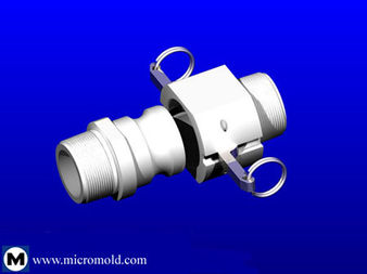 Micromold Announces First PTFE Cam-Lock, Quick-Connect Coupling; For PTFE Threaded Piping Systems