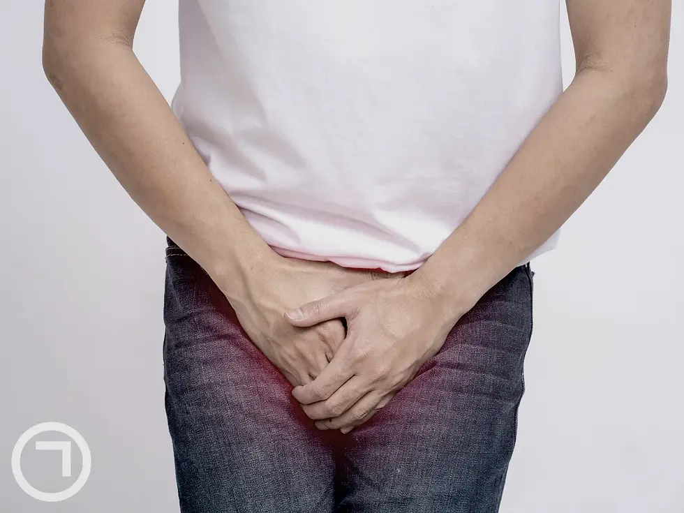 man having pain in penis