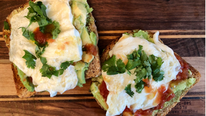 Avocado & Salsa, Egg White Toast