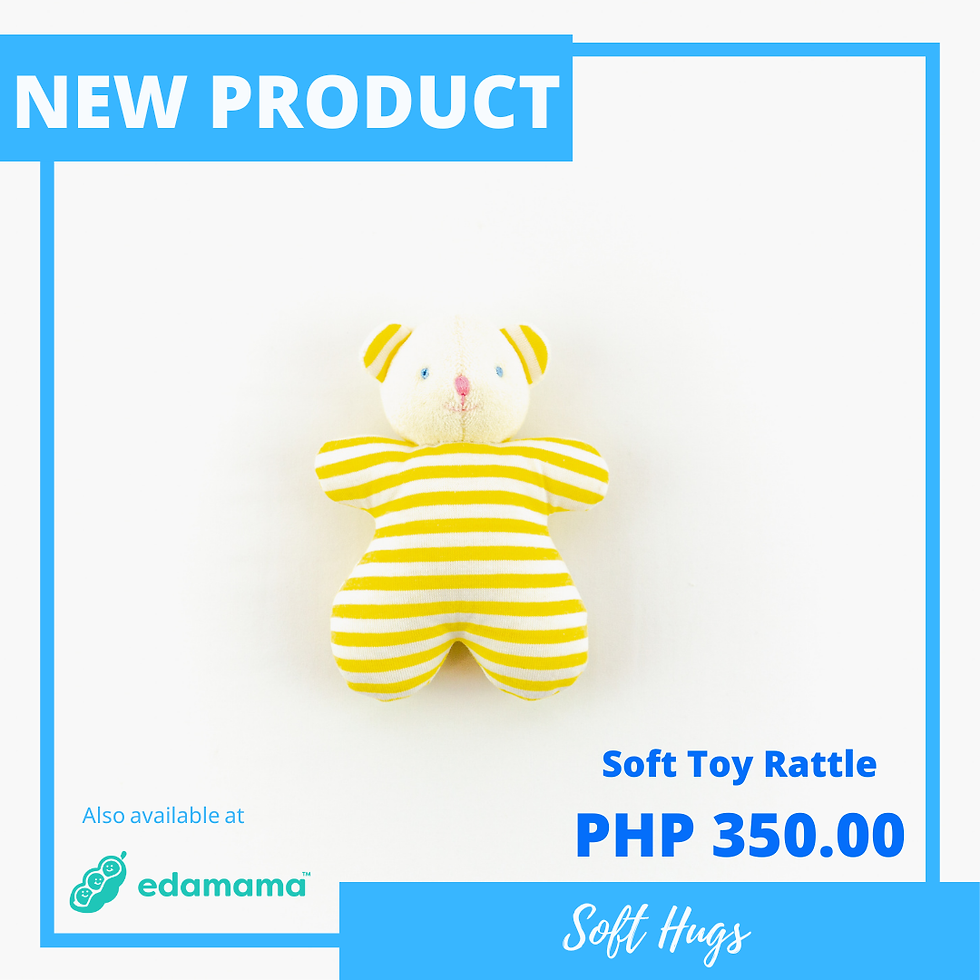 Thumbnail: Infant Soft Toy Rattle - Bear Design