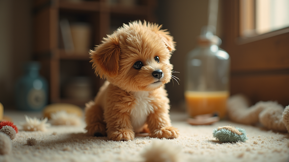 Close-up view of plush toy stitching process