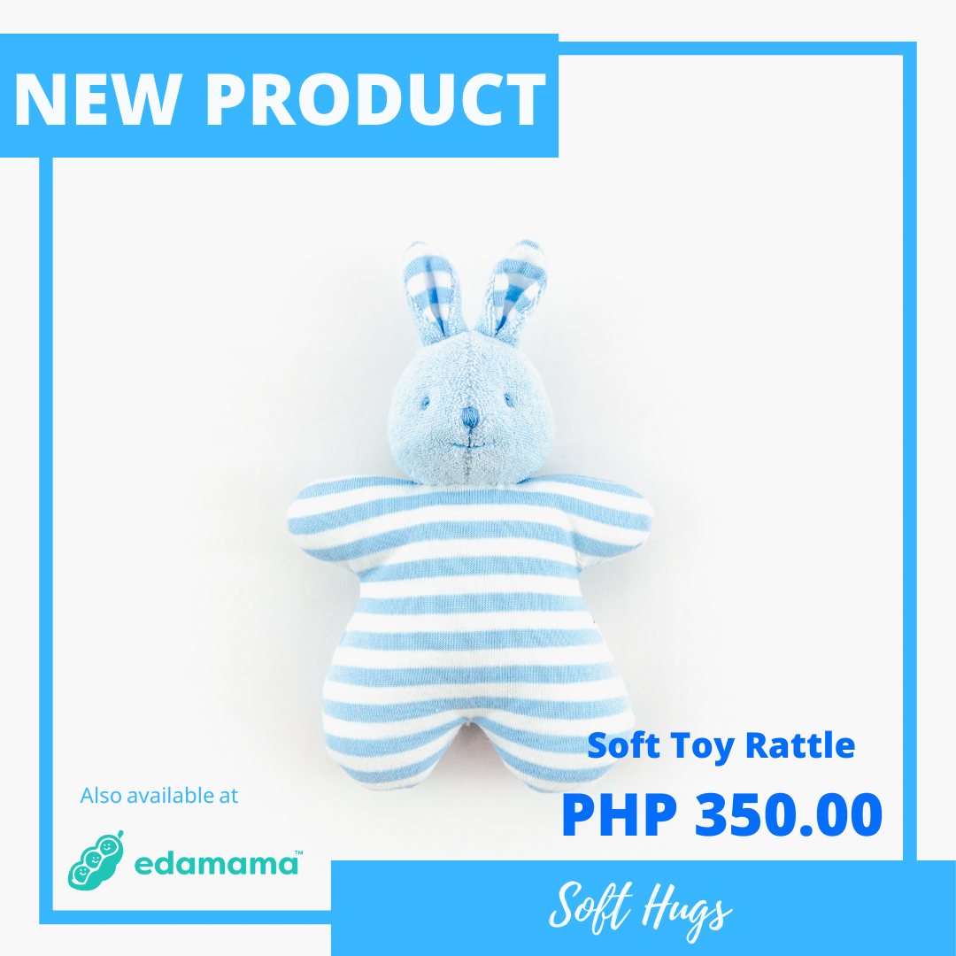 Infant Soft Toy Rattle - Bunny Design