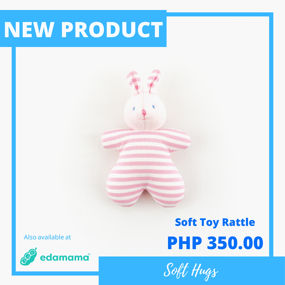 Thumbnail: Infant Soft Toy Rattle - Bunny Design