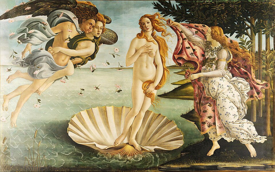 O Nascimento de Vênus" – Sandro Botticelli (c. 1485)