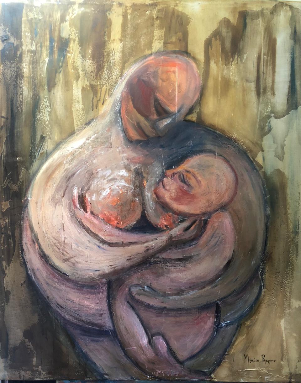 O Berço do Tempo, técnica mista, 2026_90 x 120 cm
