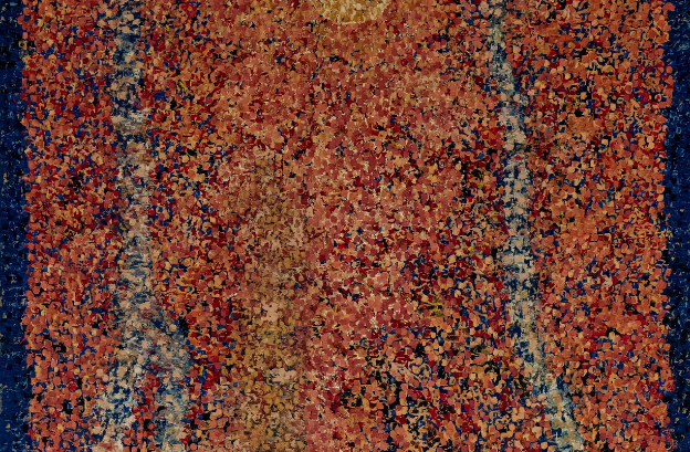 Pintura de Lenny Hipólito representando o conceito de artista erudito, obra construída a partir de pesquisa, estudo e linguagem pictórica estruturada.