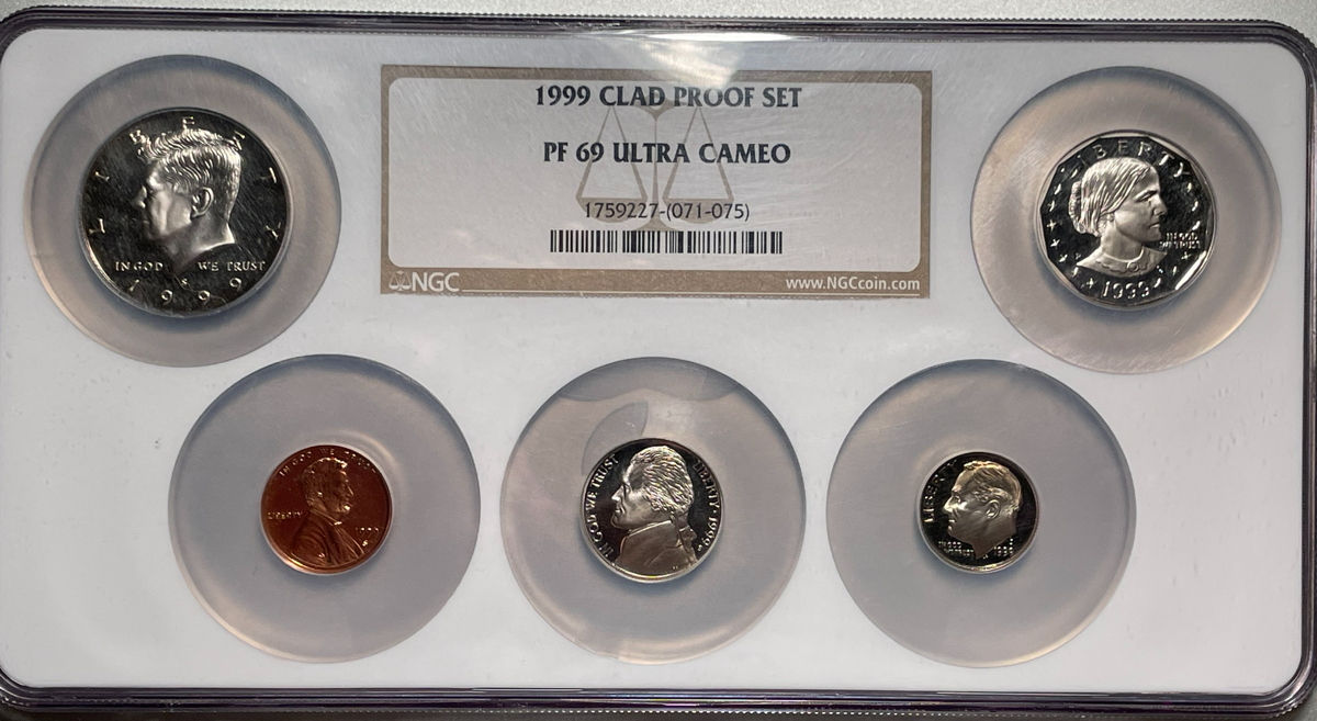 73 - 1999 Clad Proof Set graded NGC PF69 Ultra Cameo