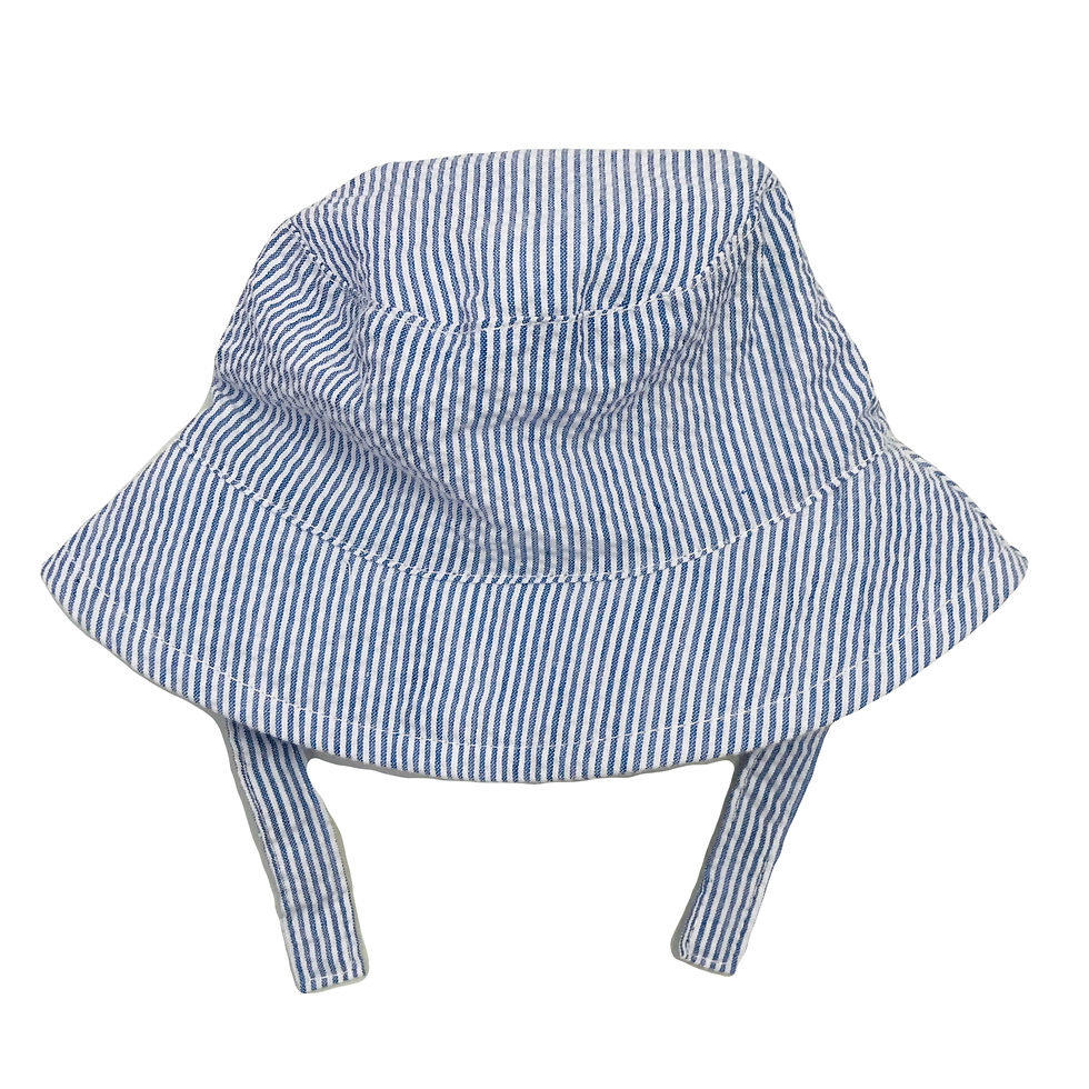 Thumbnail: Striped Seersucker Sun Hat