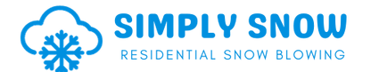 simply snow residential snow blowing logo