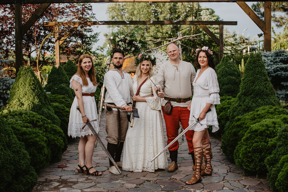 ślub słowiański warszawa, ślub plenerowy, ślub humanistyczny