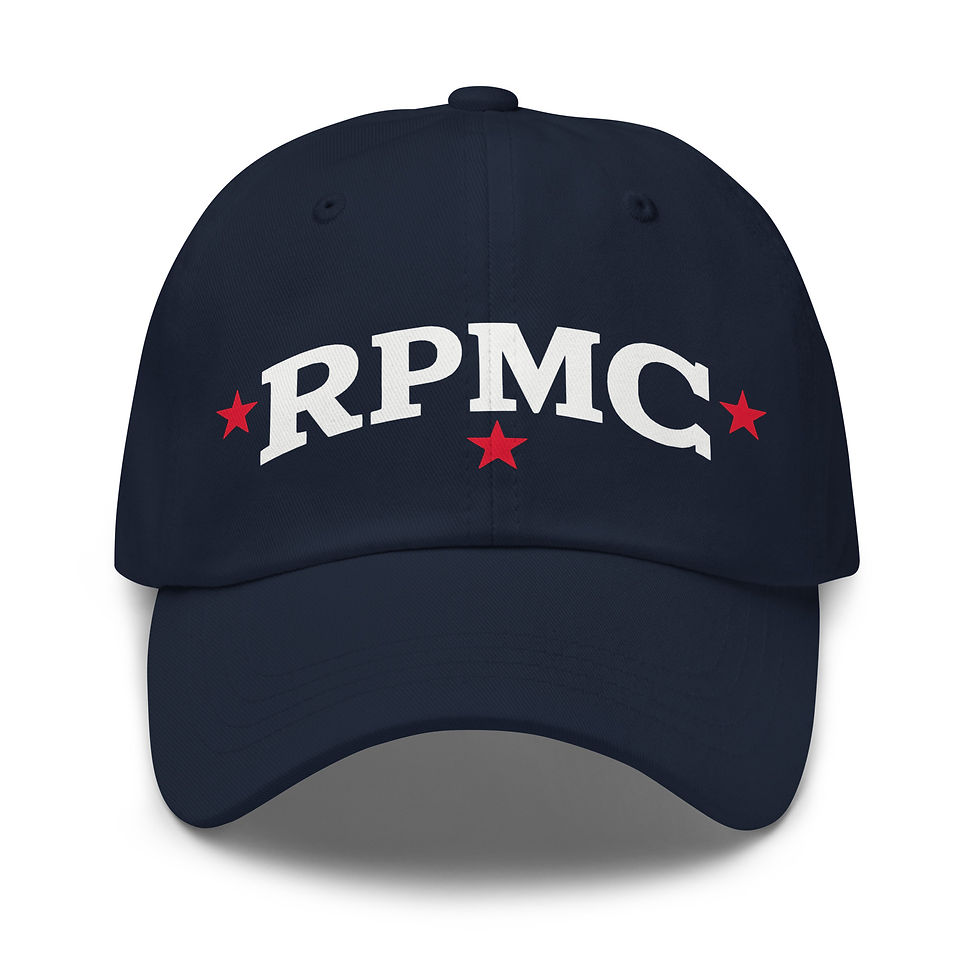 Thumbnail: RPMC Dad hat w-red stars