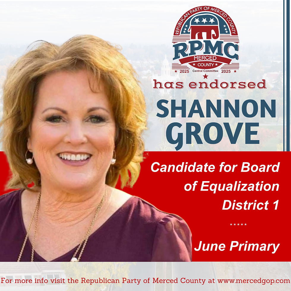 Vote for Shannon Grove for State Board of Equalization District 1