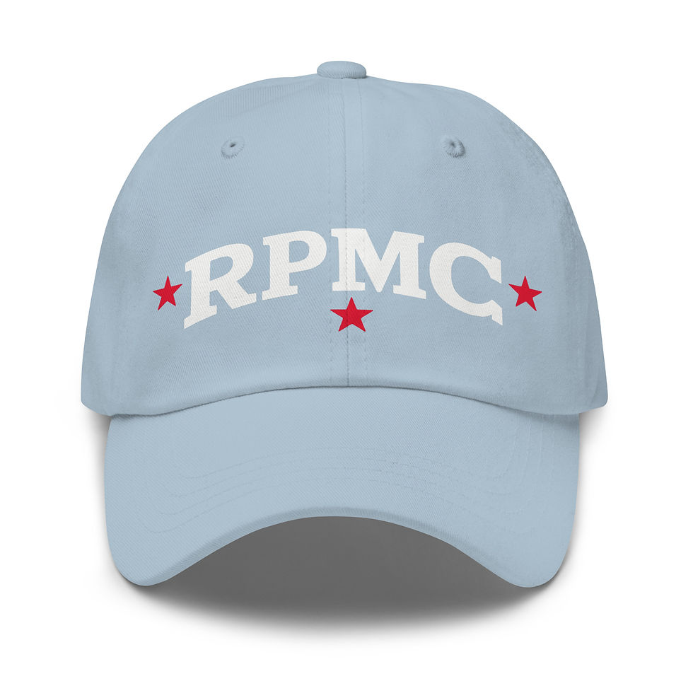 Thumbnail: RPMC Dad hat w-red stars