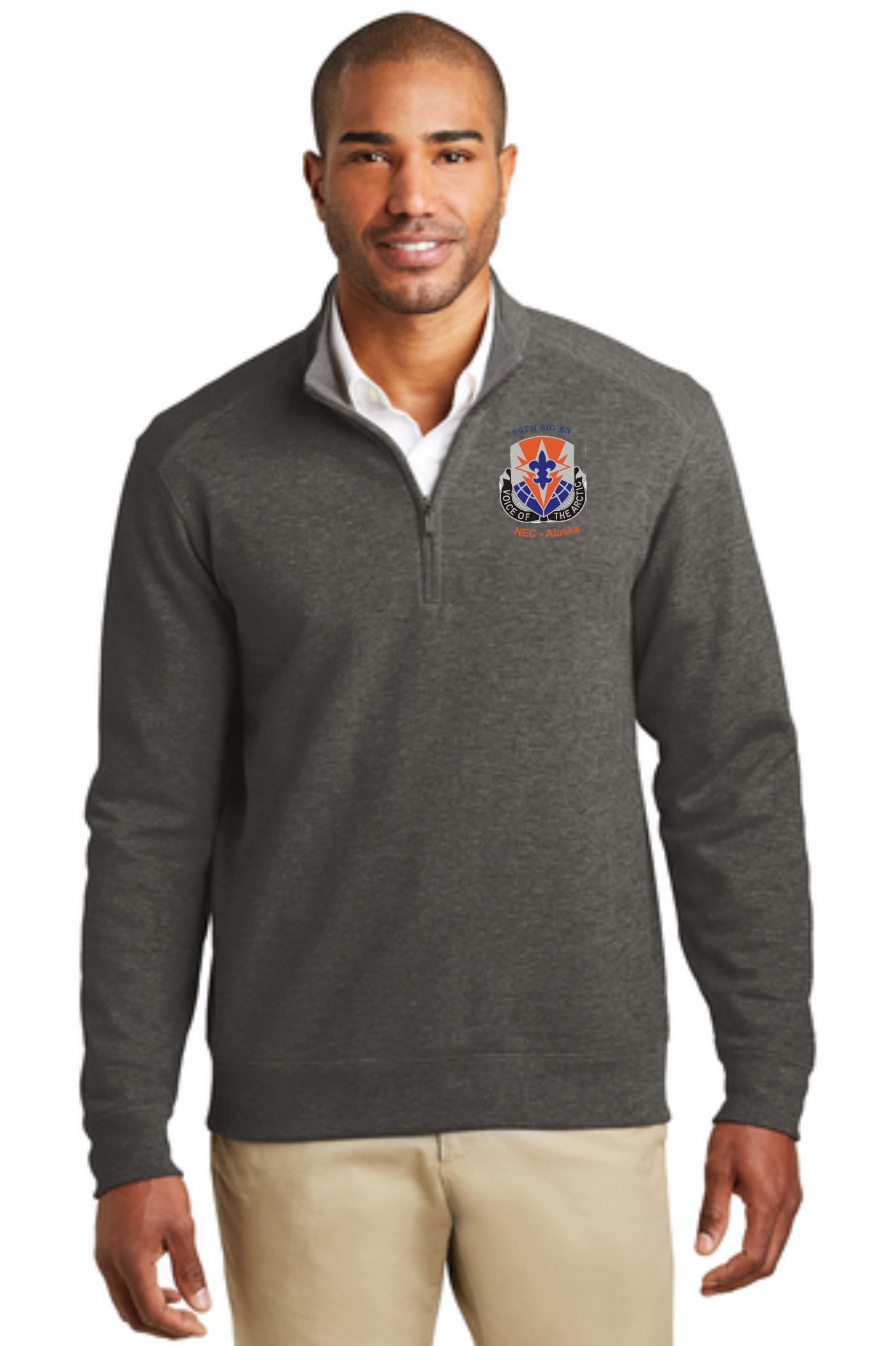 59th SIGNAL1/4 Zip Cotton/Poly