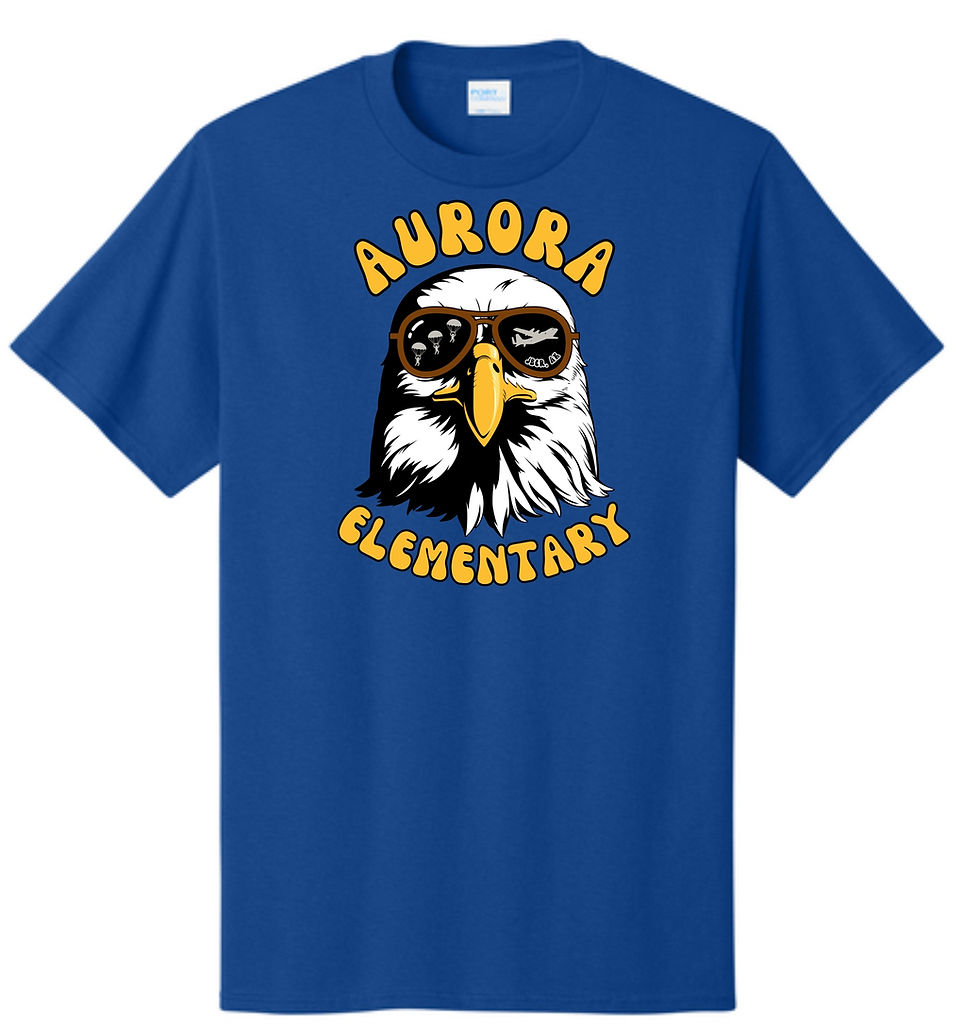 Thumbnail: AURORA ELEMENTARY SPIRIT WEAR YOUTH COTTON TEE SS