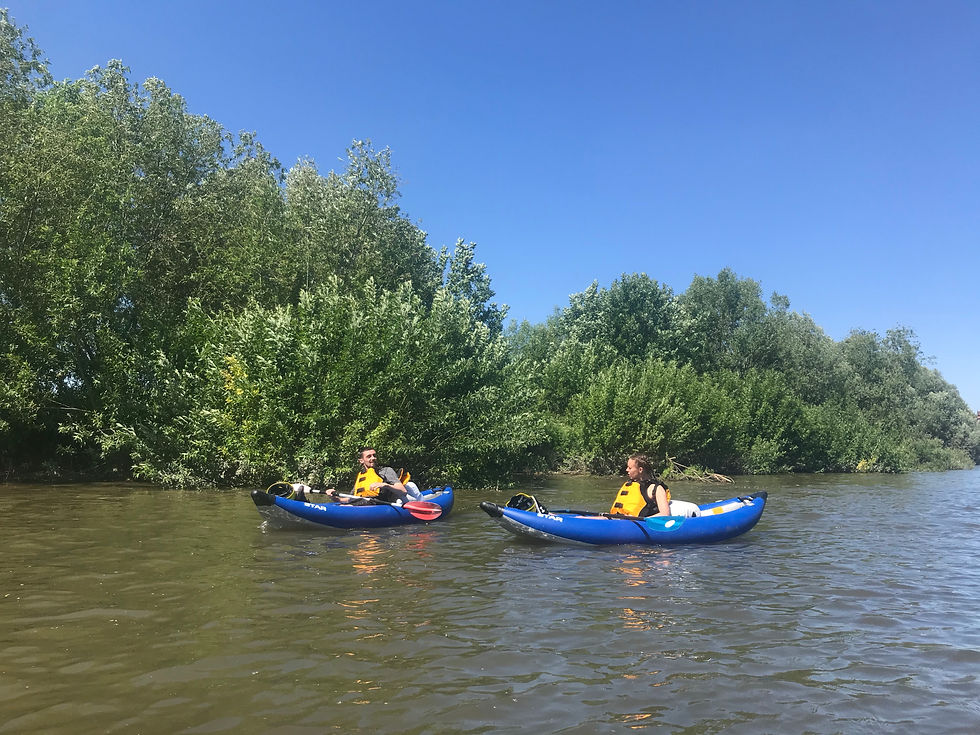 Couple kayaking chester