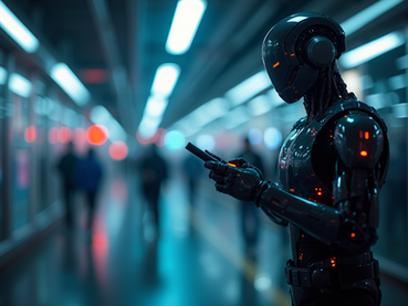 An autonomous agent conducting tasks via a tablet