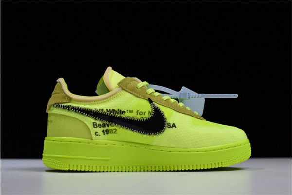 Thumbnail: NIKE AIR FORCE 1 X OFF WHITE VOLT YELLOW