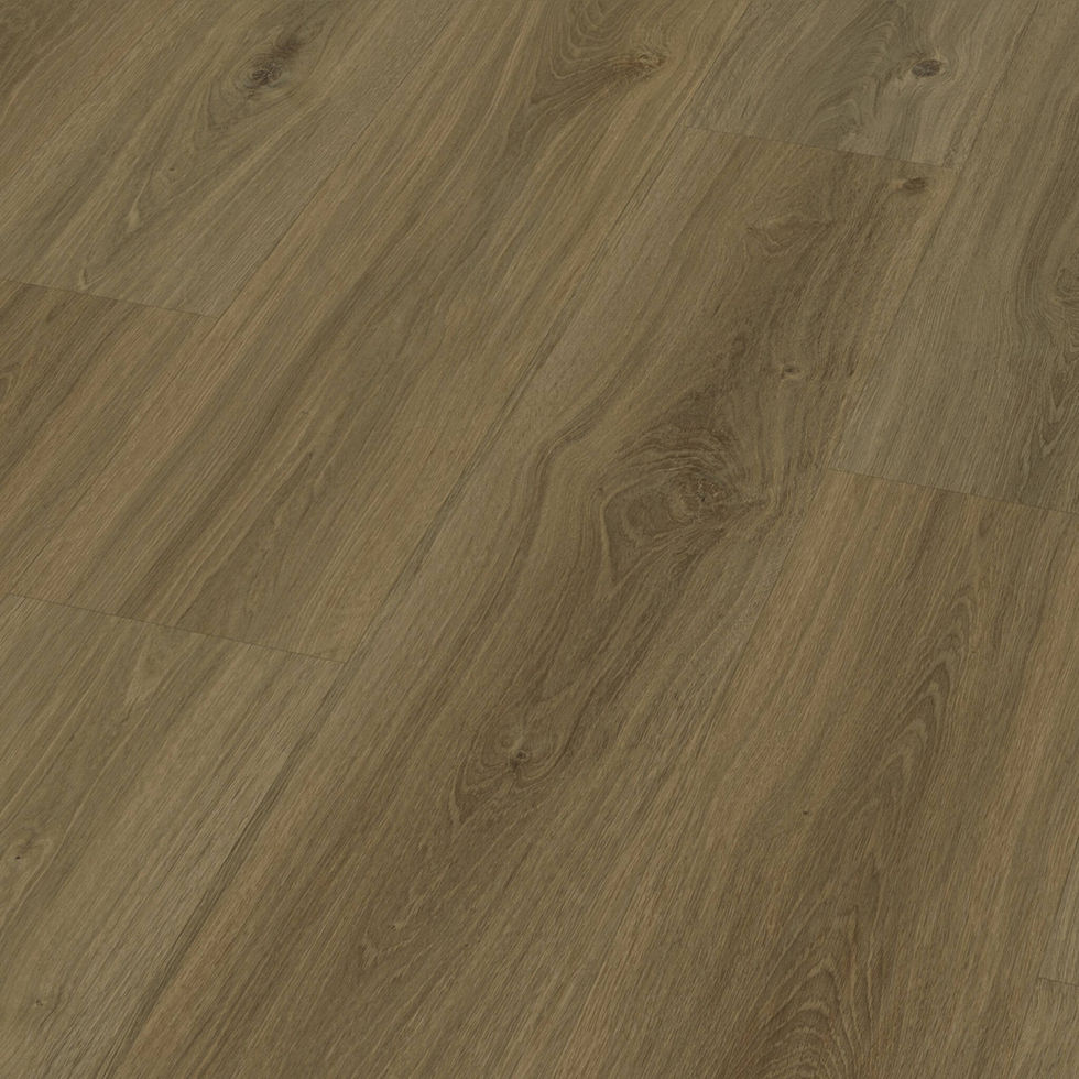 Bruine houten vloer, Aspecta IC55 Grace tegel, detailopname