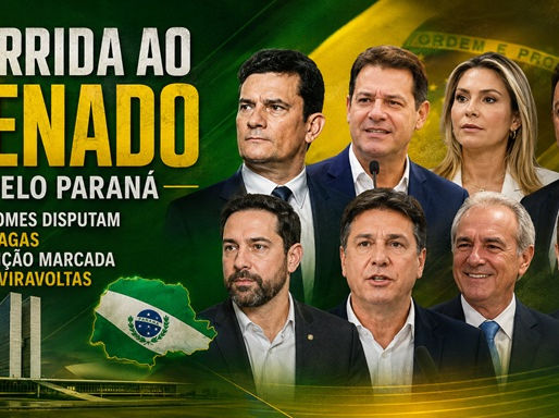 Corrida ao Senado pelo Paraná: oito nomes disputam duas vagas em eleição marcada por reviravoltas