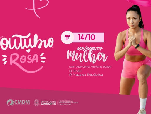 Inscrições abertas para Aulão de Funcional do Outubro Rosa