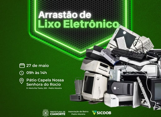 VEM AÍ O ARRASTÃO DE LIXO ELETRÔNICO DO PEDRO MOREIRA