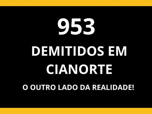 953 DEMITIDOS EM CIANORTE CONTRA APENAS 199 EMPREGOS POSITIVOS EM JANEIRO DE 2026