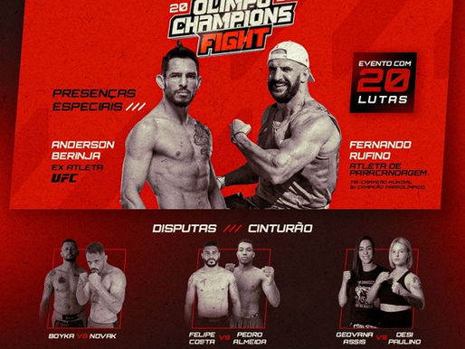 Olimpo Champions Fight Agita Cianorte com Grandes Lutas no Ginásio da Unipar