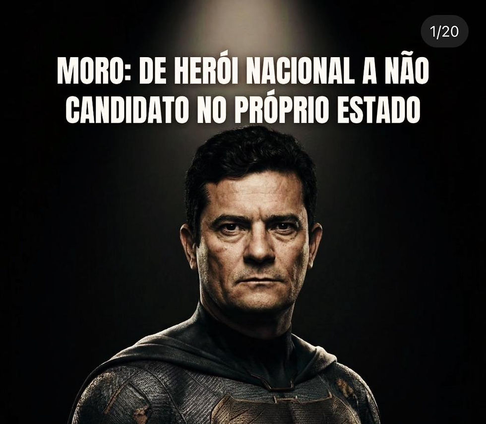 MORO: DE HERÓI NACIONAL A NÃO CANDIDATO NO PRÓPRIO ESTADO